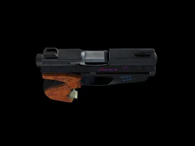 Pistol S350 Low-poly 3D model