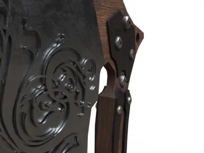 Battle Axe Low-poly 3D model 52