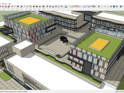 Sketchup Commercial Complex 112 3D model