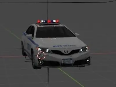police car Free 3D model