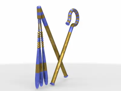 whip scepter 3D model