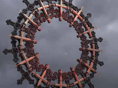 Vortex Golden Ring 6 3D model