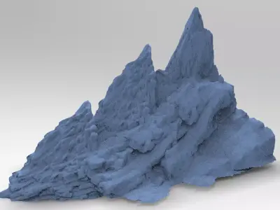 Gothic Cliffs 3 3D model