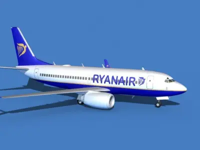 Boeing 737 MAX 7 Ryanair 3D model