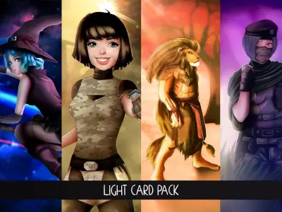 Light Card Pack 3D model