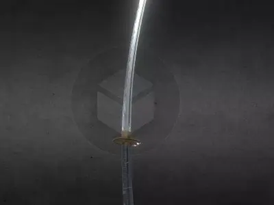 Kaneshige Japanese Katana - FBX 2K Low-poly 3D model