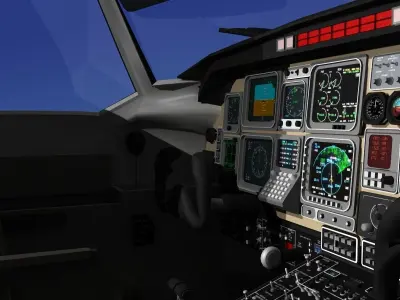 Beechcraft Starship 2000 T04 3D model