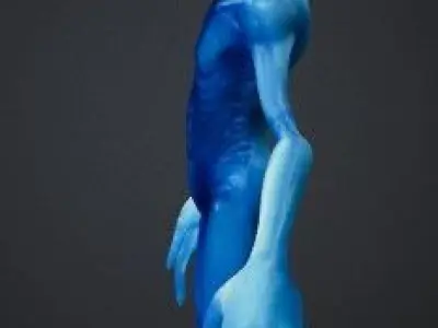 Bleu alien 3D model