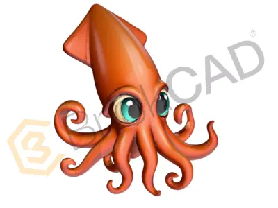 Octopus Squids 3D Model High Detail Creature 3D model
