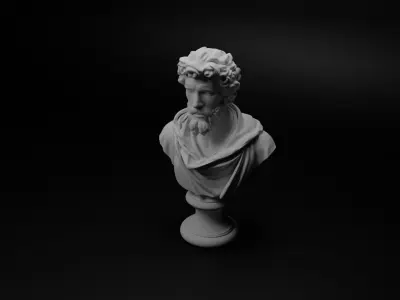 Italian Condottieri Bust Chess 3D print model get