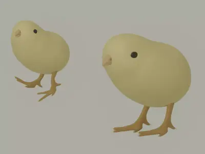 Chick 3D model purchase