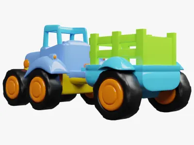 Kids Toys - Tractor 3D model