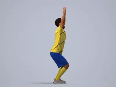 00467Xavier012 - Adult Caucasian male exercising in sports 3D model