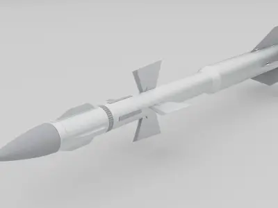 China Vympel R-27 AA-10Alamo Missile Free low-poly 3D model