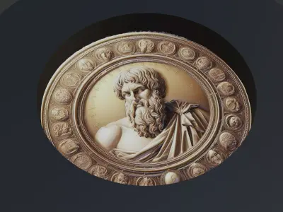 Plato Medallion 3D print model purchase