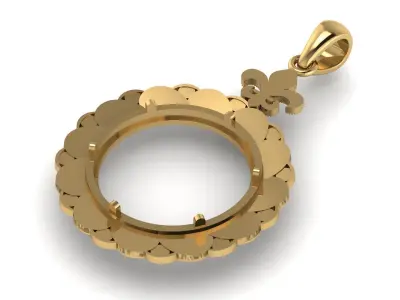 Coin bezel 3D print model