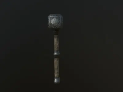 Old Hammer Low-poly 3D model