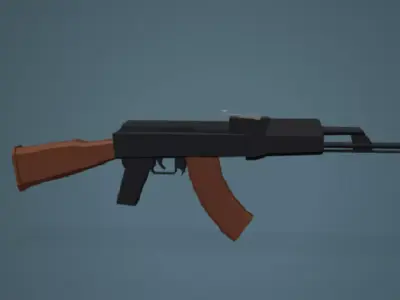 PACK LOW POLY GUNS 3D model