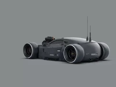 Night City Vehicle Hot Rod Free 3D model