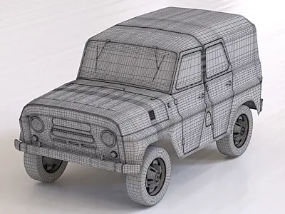 UAZ 649 from USSR 3D model