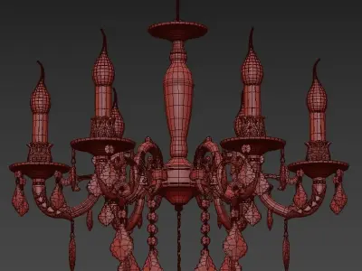 Chandelier Marta E 1 1 6 A  3D model
