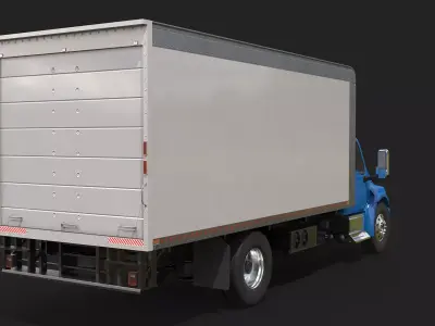 International eMV Box Electric Truck 3D model