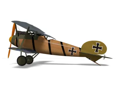 Albatros DV 3D model