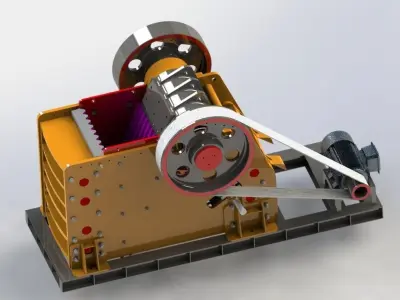 PE 1200x1600 JAW CRUSHER 3D model
