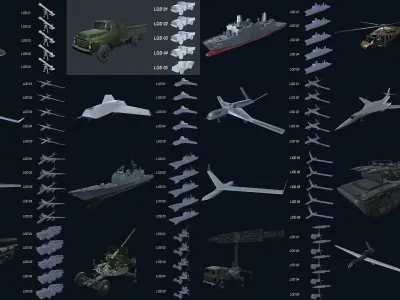 Asset - Military - 3D Model VR AR 3D Model Collection