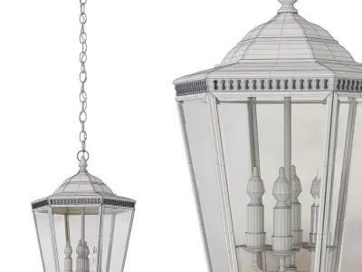 Vaughan Georgian Porch Lantern 3D model