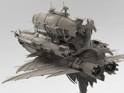 Royal Hunter Airship 3D model