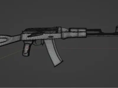 Assault Rifle AK -74 3D model