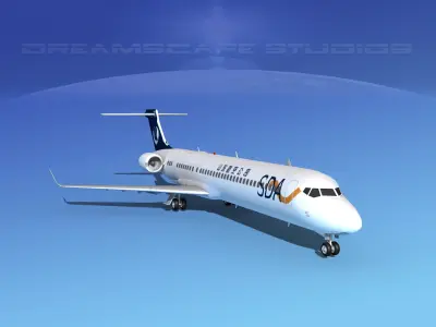 Comac ARJ21-900 Shandong Airlines  3D model