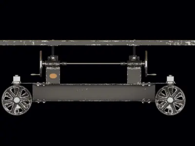 Train Crank Table 3D model