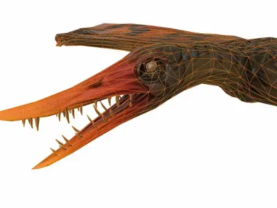Rhamphorhynchus Low-poly 3D model