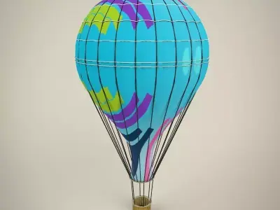 Hot Air Balloon 3D model 16