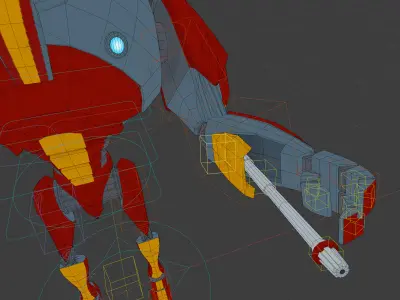 B2-1 Battle Droid Low-poly 3D model