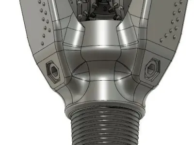 Tricone Rock Crusher 3D print model