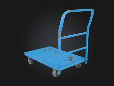 Industrial Handcart Heavy-Duty Mobility for the Workfloor 3D model