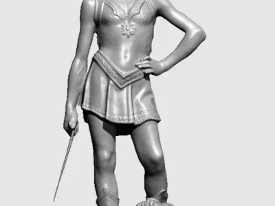 david and goliath verrocchio 3D model