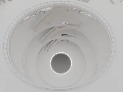 Futuristic Expo Center 3D model 3D model purchase