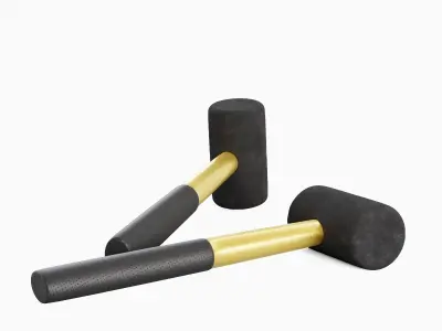 Rubber Mallet B 02 3D model