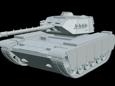 M60 Tank Low-poly 3D model