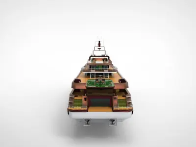 Oceanco super yacht 3D model