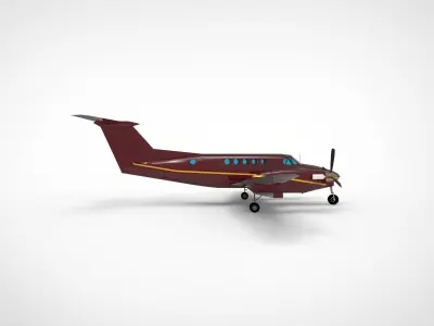 Beechcraft King Air 3D model