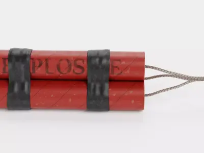 Dynamite V2 - Taped Explosive TNT Bundle 3D model