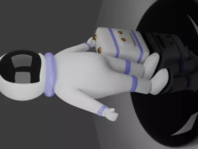 astronaut 3D model 3