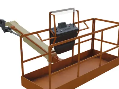 Industrial Assets pack Low-poly 3D model