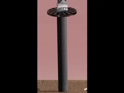 Katana samurai sword 3D model