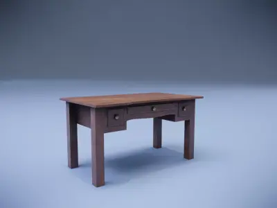 Old Table Low-poly 3D model